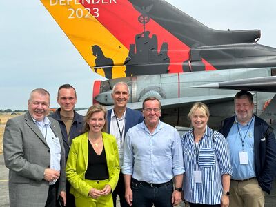 MdB Christoph Schmid beim Jagel Air Defender